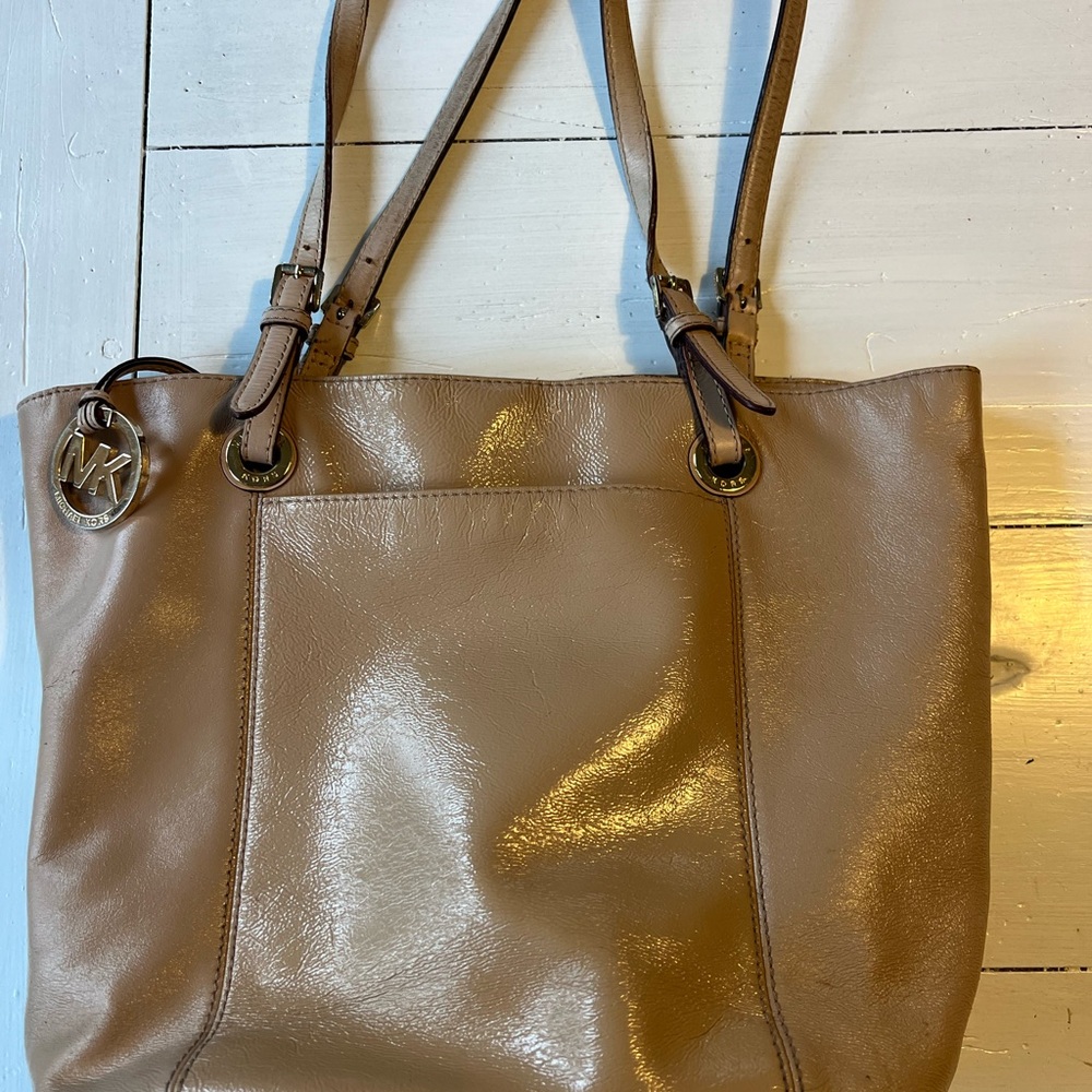 Michael Kors Tan Leather Tote Bag